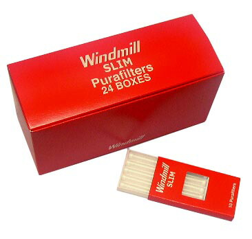 送料無料！RONSON(ロンソン)タバコホルダー対応フィルターWindmill製(スリム/ショート用)1BOXセット(24箱入り)新品正規品