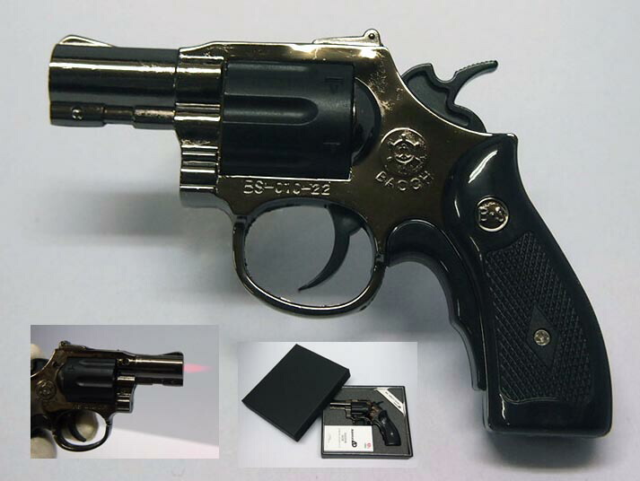 楽天市場】ターボライター ピストル型 リボルバー [ ガンメタ