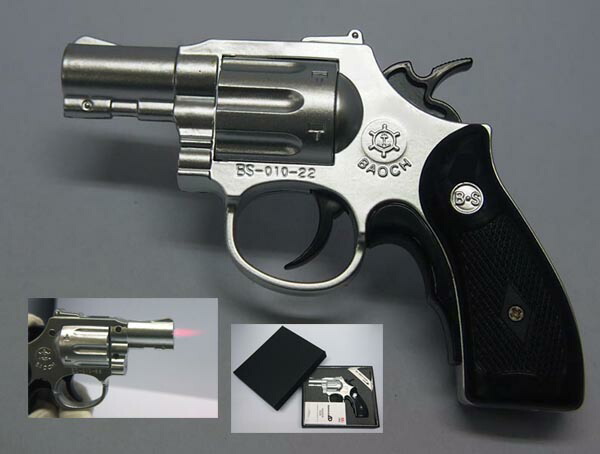 楽天市場】ピストルライター ミニ ピストル 全2種類 ガス注入式電子