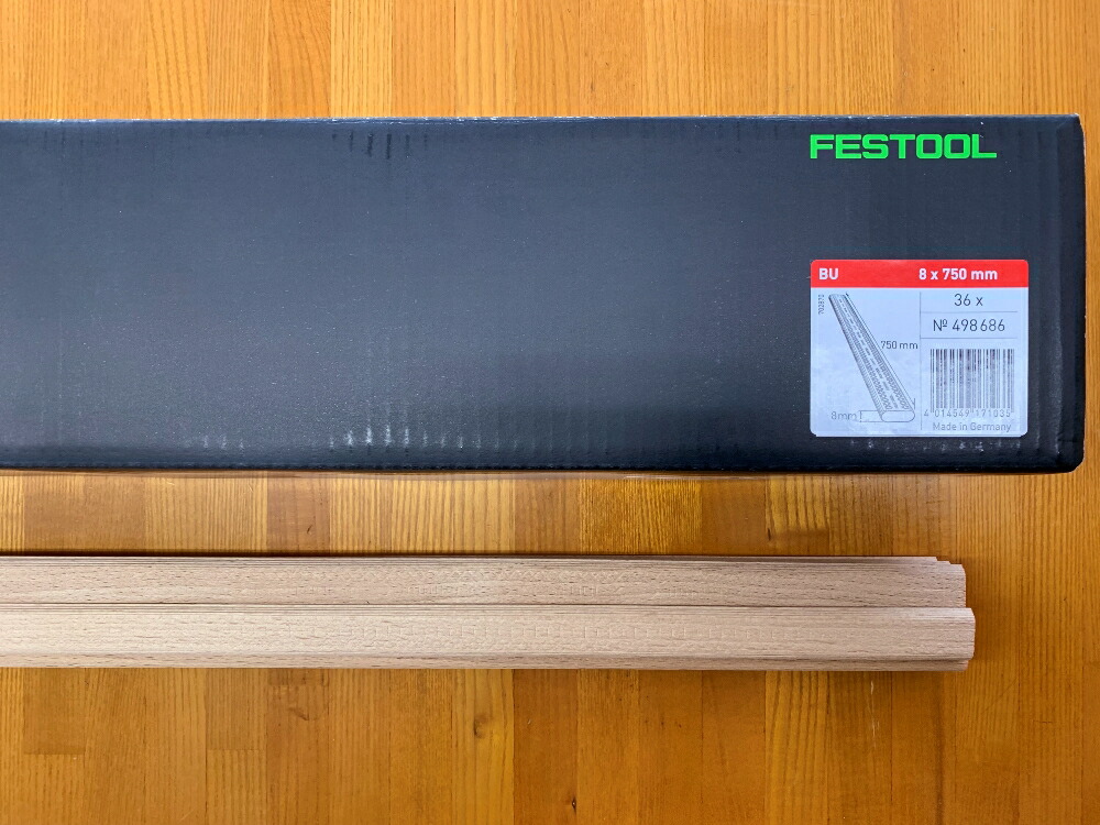 フェスツール DF700用 ドミノチップ 8×750mm 36本 型番498686