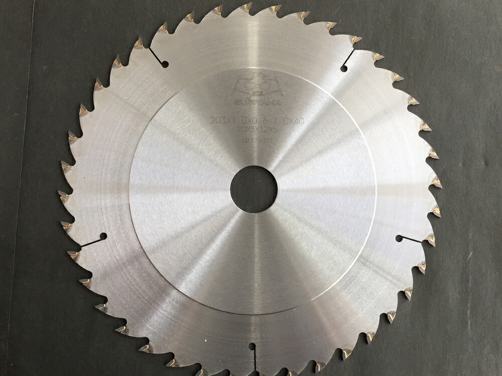 スギヤマ チップソー 203&times;1.0&times;(0.6-1.0)&times;50P段付き組子用｜大源商会店