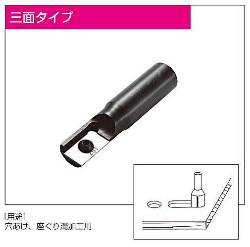 【兼房】エース 替刃式 ストレートビット 三面タイプ 12軸×30刃径×75全長×20刃長×2P刃数
