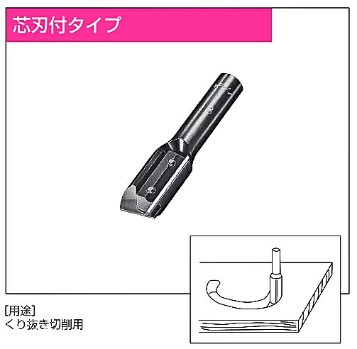 【兼房】エース 替刃式 ストレートビット 芯刃付タイプ12軸×10刃径×70全長×25刃長|大源商会店