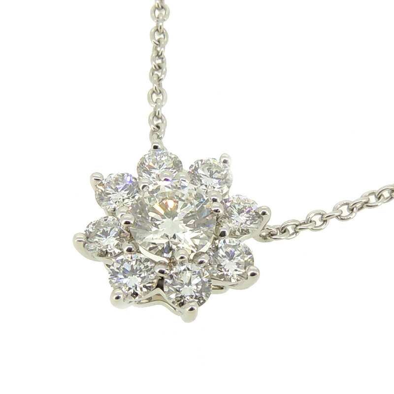 楽天市場 銀座店 ハリーウィンストン サンフラワー バイ ハリーウィンストン ミニ ペンダント レディース ネックレス Pedpna003sf Pt950プラチナ Dh 大黒屋質店出品 中古 送料無料 店頭受取対応商品 大黒屋質店