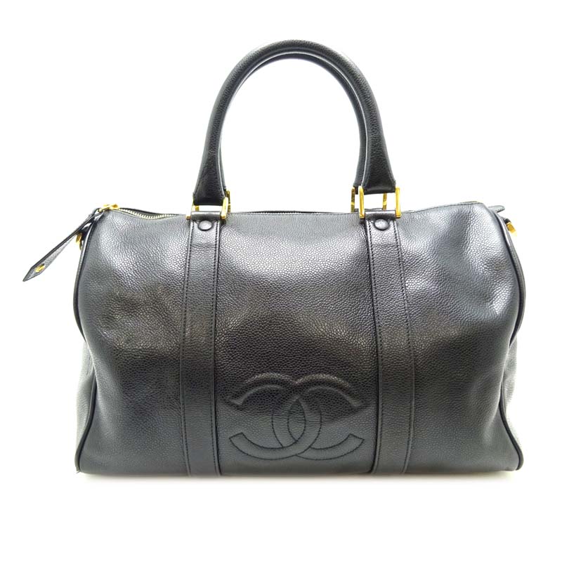 ブランド品専門 レディース キャビアスキン 送料無料 シャネル 飯能本店 Dh 大黒屋質店出品 ボストンバッグ 中古 ボストンバッグ 送料無料 バッグ ボストンバッグ ノワール ブラック 店頭受取対応商品 大黒屋質店chanel ボストン