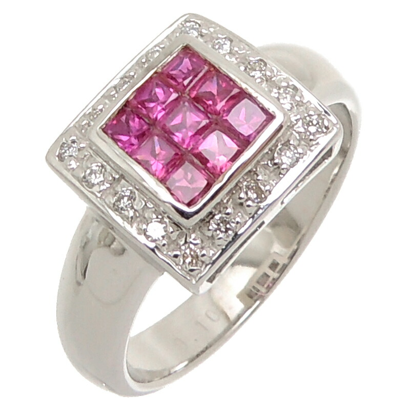 指輪 リング 正規取扱店 0 10ct 0 50ct K14wg ノンブランド 9 59まで 飯能本店 6 2 最大3万円offクーポン配布中 ルビー 中古 送料無料 店頭受取対応商品 Dh 大黒屋質店出品 13 5号 K14ホワイトゴールド リング 指輪 レディース