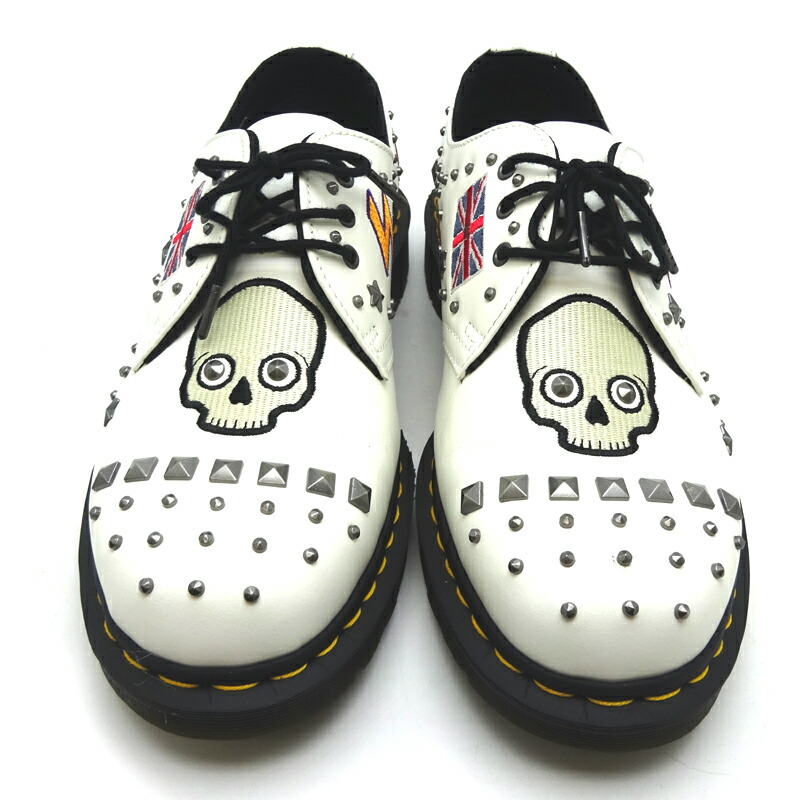 飯能本店 ドクターマーチン 3ホールシューズ Uk8 日本サイズ26 5cm メンズ その他靴 スムースレザー ホワイト Dh 大黒屋質店出品 中古 送料無料 店頭受取対応商品 septicin Com