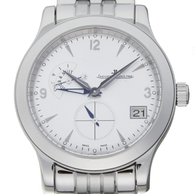 銀座店 ジャガー ルクルト マスターホームタイム メンズ 腕時計 Q 147 8 05 S ステンレススチール シルバーアラビアン文字盤 Dh 大黒屋質店出品 中古 送料無料 店頭受取対応商品 Filmsdeculfrancais Com