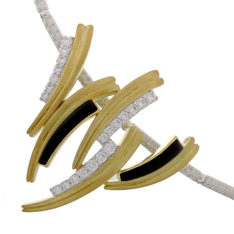 銀座店 Yumiko Yamazaki 山崎裕見子 0 67ct ダイヤモンド カルセドニー ペンダント レディース ネックレス K18イエローゴールド ブラック Dh 大黒屋質店出品 中古 送料無料 店頭受取対応商品 Andapt Com