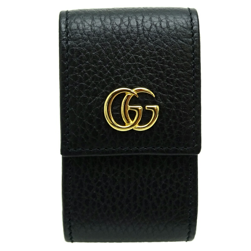飯能本店 グッチ Ggスプリーム スマートキーケース レディース メンズ キーケース レザー ブラック Dh 大黒屋質店出品 中古 送料無料 店頭受取対応商品 Mydrap Com