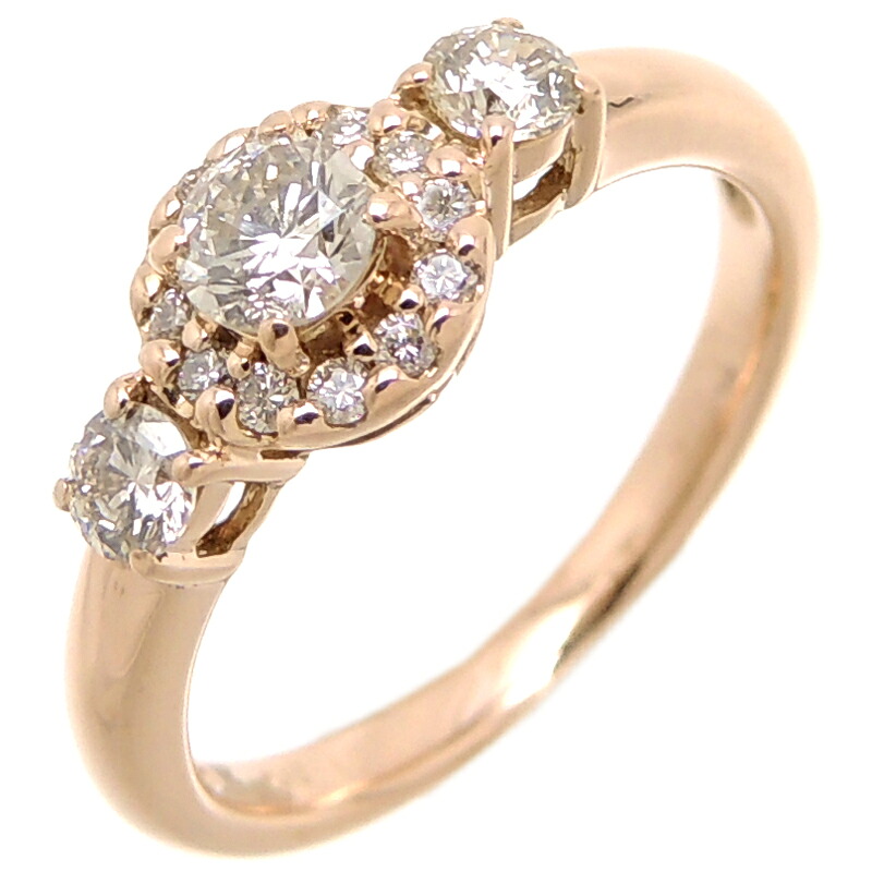 【銀座店】 ノンブランド K18 0.21ct 0.31ct ダイヤモンド レディース リング・指輪 K18ゴールド 10号 DH73542【大黒屋質店出品】 【中古】【送料無料】【店頭受取対応商品】|大黒屋質店