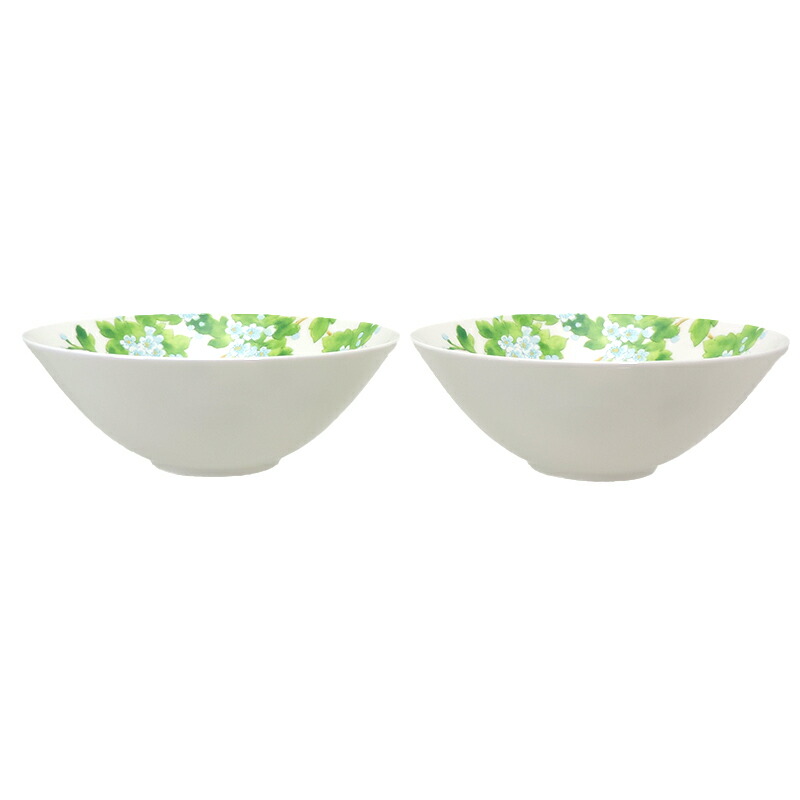 【飯能本店】 ティファニー サンザシペアボウル レディース・メンズ 食器 ボーンチャイナ グリーン/ブルー DH77172【大黒屋質店出品】 【中古】【送料無料】【店頭受取対応商品】