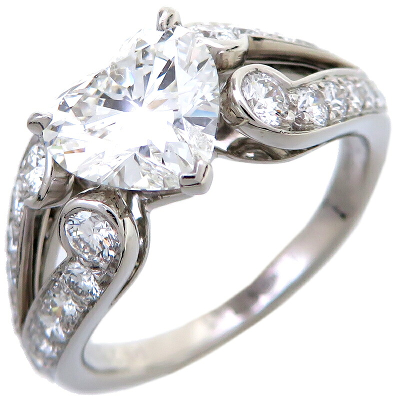 【銀座店】 カルティエ #48 Pt950 1.03ct エアマイン ダイヤモンド レディース リング・指輪 Pt950プラチナ 7.5号 DH80355【大黒屋質店出品】 【中古】【送料無料】【店頭受取対応商品】