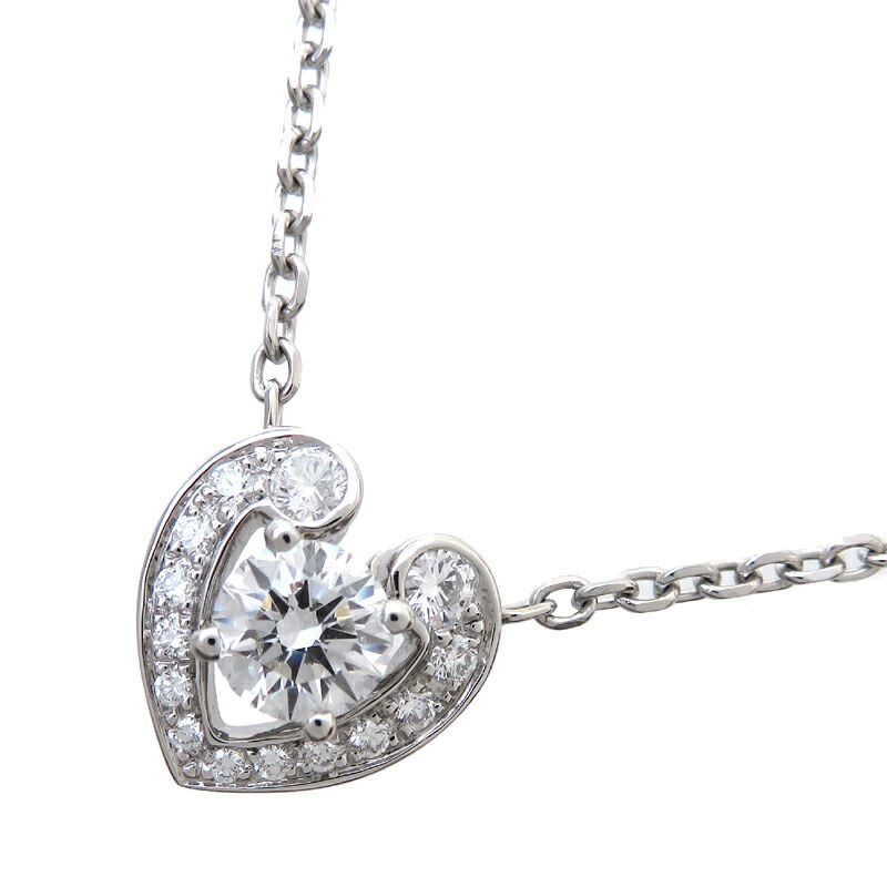 【銀座店】 カルティエ 0.52ct ダイヤモンド ユアマイン レディース ネックレス 750ホワイトゴールド DH83095【大黒屋質店出品】 【中古】【送料無料】【店頭受取対応商品】