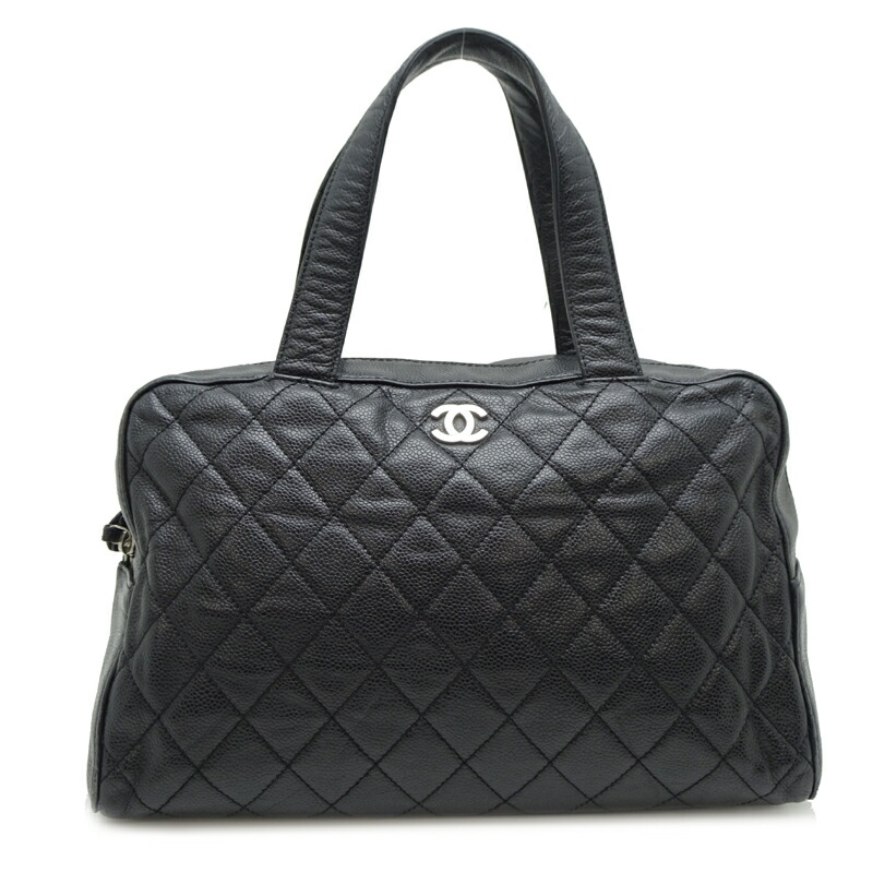 極美品❗️ CHANEL シャネル　キャビアスキン　チョコバー　ハンドバッグ　黒 楽天市場】【中古】【バッグ】CHANEL シャネル チョコバー
