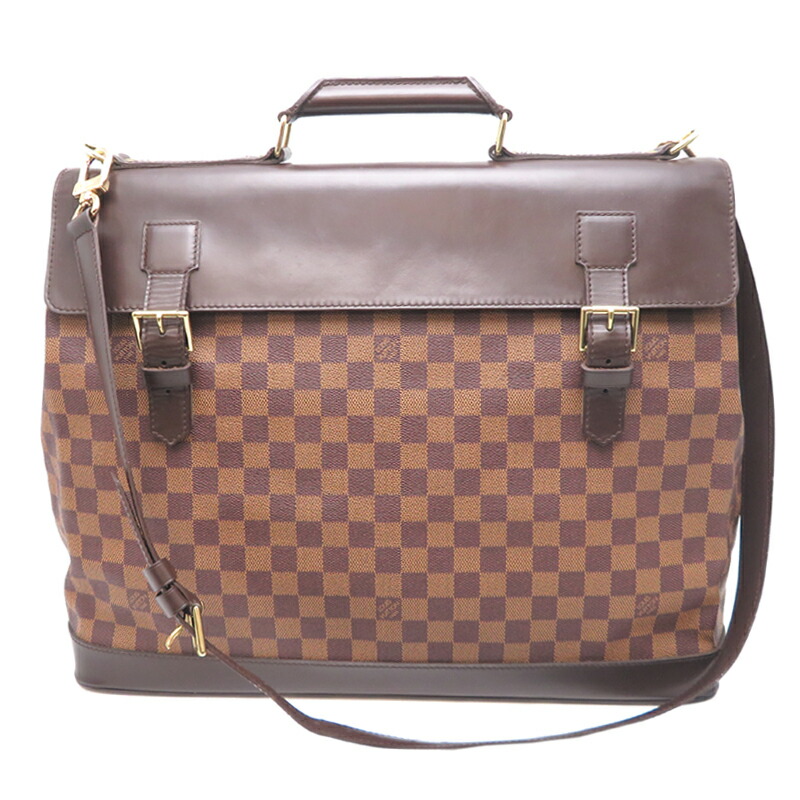 Louis Vuitton ダミエ ハンドバッグ 中型 ルイヴィトンオーバーニュ 14137 ブラウン レディース ワン