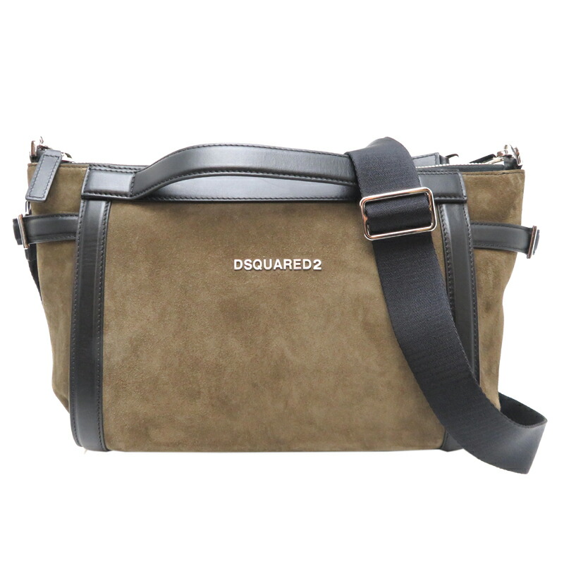 DSQUARED2 ★ ロゴ レザー ハンドバッグ / ブラウン 楽天市場】ディースクエアード D SQUARED2 バッグ ブラウンx