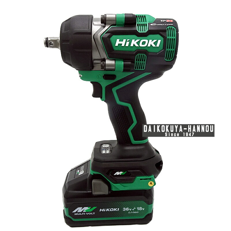 ハイコーキ マルチボルト（36V）コードレスインパクトレンチ　本体のみ　アグレッシブグリーン　※BSL36A18BX 蓄電池1個付　充電器別売 穴あけ・ネジ締め WR36DE (NN) KH05868【大黒屋質店出品】 【中古】【送料無料】