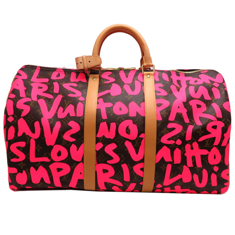 最安値 Louis Vuitton グラフィティ ボストンバッグ キーポル ルイ・ヴィトン(LOUIS VUITTON) 中古 キーポル ボストンバッグ