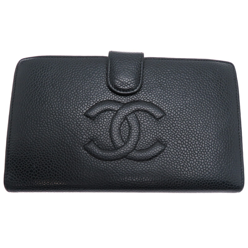 専用　CHANEL クラッチバッグ　がま口　レザー　黒色　長財布　ココマーク fdh86381_1.jpg