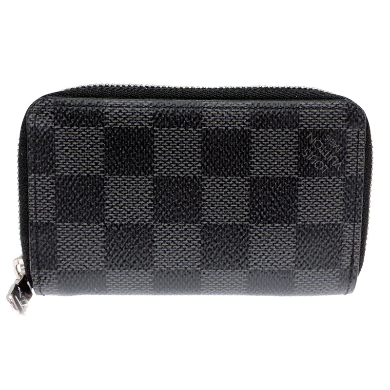 【銀座店】 ルイ・ヴィトン ジッピー コインパース レディース・メンズ コインケース N63076 ( 廃番 ) ダミエグラフィット ブラック系 DH86663【大黒屋質店出品】 【中古】【送料無料】【店頭受取対応商品】
