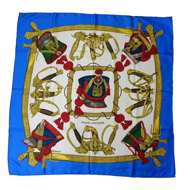 楽天市場】【エルメス】Hermes カレ90 シルクスカーフ Grand Manege