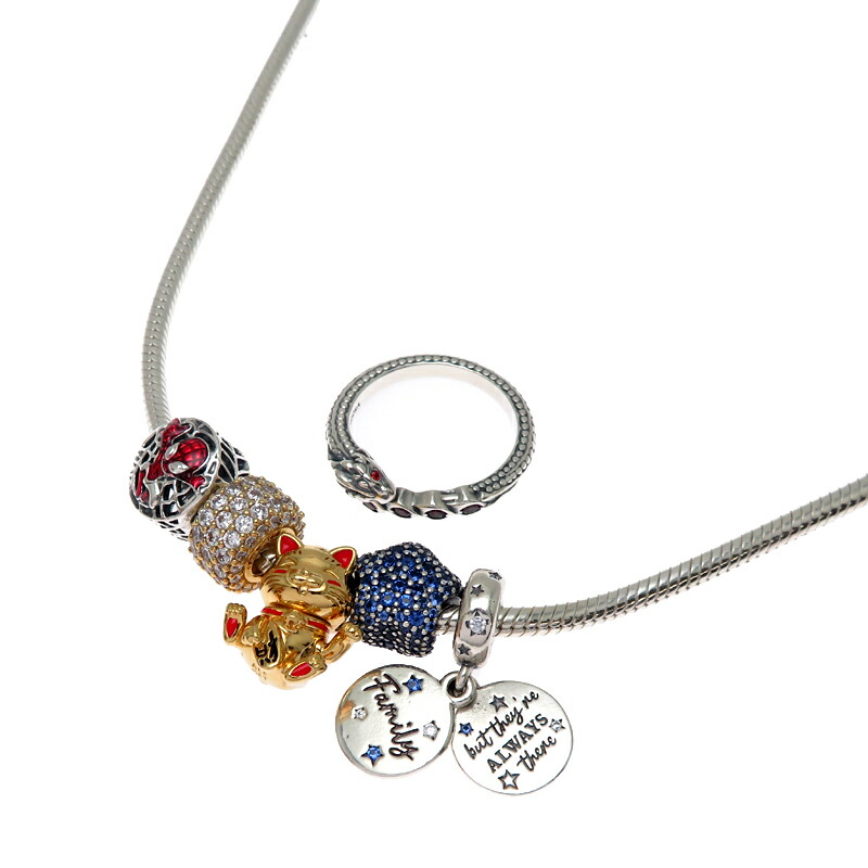 美品☆ PANDORA ガラスケース ネックレス シルバー925 楽天市場】PANDORA パンドラ ガラスケース付き ネックレス