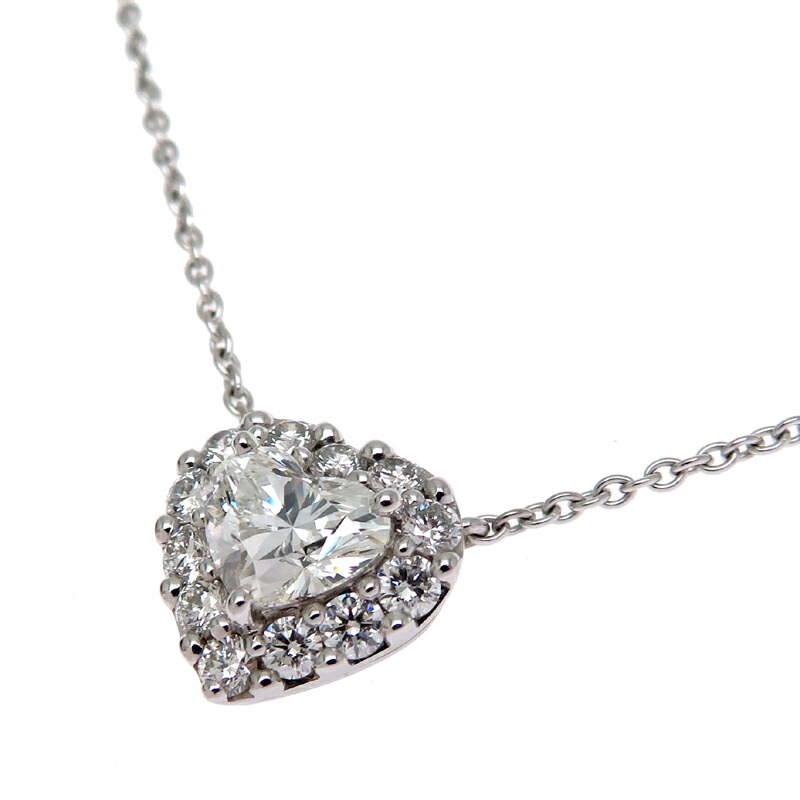 【飯能本店】 グラフ 0.74ct ハートシェイプ ダイヤモンド レディース ネックレス 750ホワイトゴールド DH88393【大黒屋質店出品】 【中古】【送料無料】【店頭受取対応商品】 404,100円
