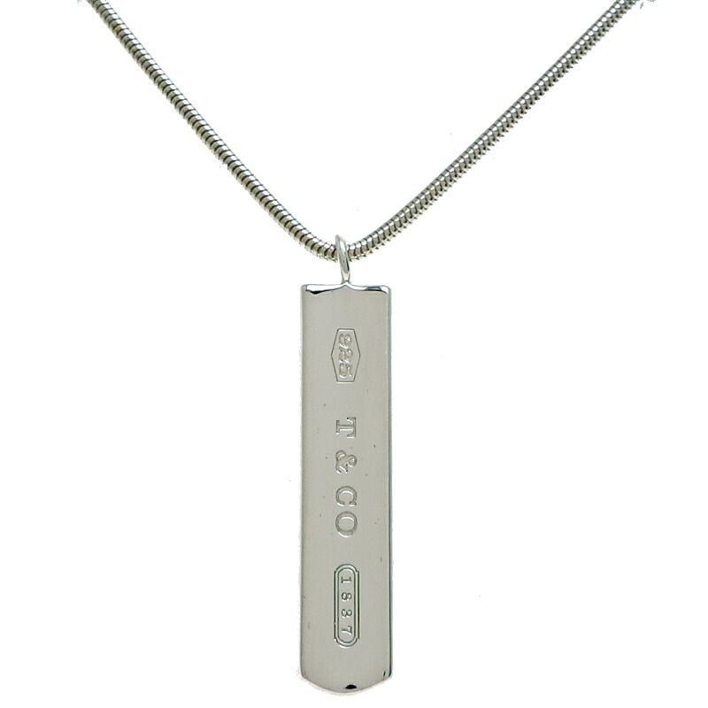 楽天市場】超美品 ティファニー 1837バー ネックレス シルバー925