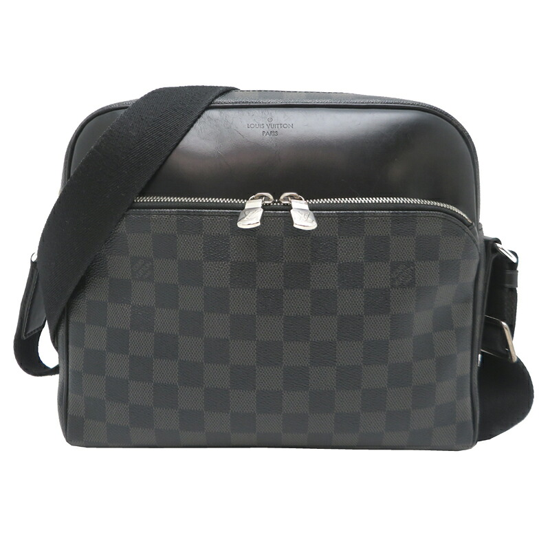 【銀座店】 ルイ・ヴィトン デイトン PM メンズ ショルダーバッグ N41408 ( 廃番 ) ダミエグラフィット ブラック系 DH89057【大黒屋質店出品】 【中古】【送料無料】【店頭受取対応商品】