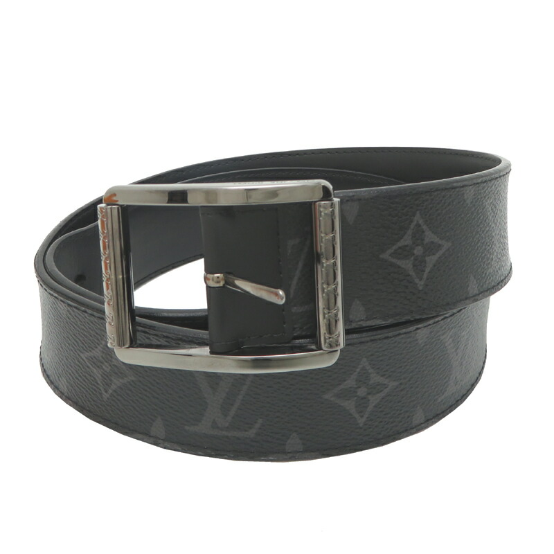 ルイヴィトン　サンチュール　リヴェルソ　メンズ　ベルト　モノグラムエクリプス LOUIS VUITTON ルイ・ヴィトン ベルト モノグラム エクリプス
