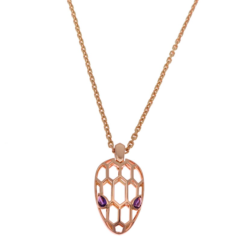 楽天市場】【緑屋質屋】ブルガリ セルペンティネックレス フルダイヤ