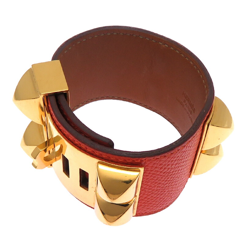 楽天市場】HERMES エルメス コリエドシアン 24 ゴールド×ゴールド金具