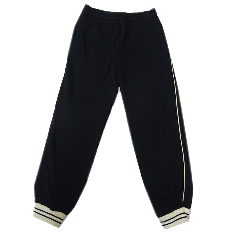 【飯能本店】 グッチ スウェットパンツ #XS (160/64Y)　 レディース パンツ 756598 コットン ブラック DH91523【大黒屋質店出品】 【中古】【送料無料】【店頭受取対応商品】