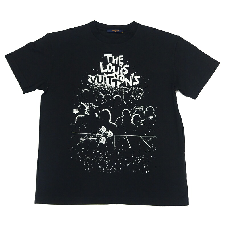 【飯能本店】 ルイ・ヴィトン Tシャツ #S レディース・メンズ 半袖Tシャツ RM231MNPGHOYIOW コットン ブラック系 DH91709【大黒屋質店出品】 【中古】【送料無料】【店頭受取対応商品】