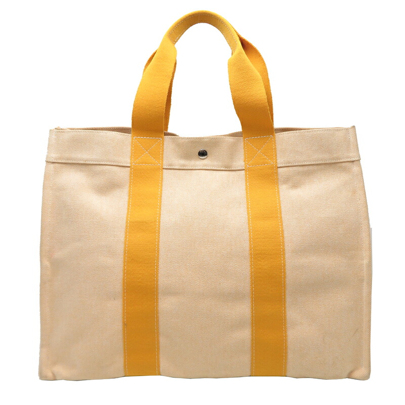 【飯能本店】 エルメス ボラボラ GM レディース トートバッグ キャンバス アイボリー DH91792【大黒屋質店出品】 【中古】【送料無料】【店頭受取対応商品】