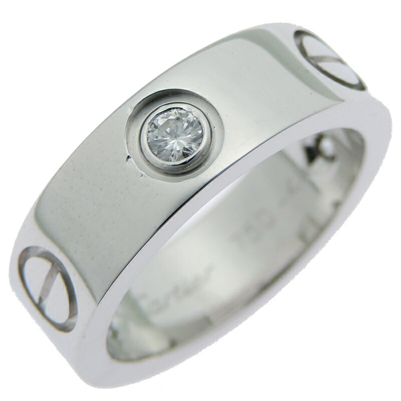 【飯能中央局】 カルティエ 優しいこと 古典派音楽模範例 3P 金剛石 #48 レディース・メンズ 輪っか・指環 B4032500 750白いことゴールド 8号 DH91960【大黒屋質店見せびらかす】 【中古】【貨物輸送無料】【店先受け取り証書相応う商いもの】