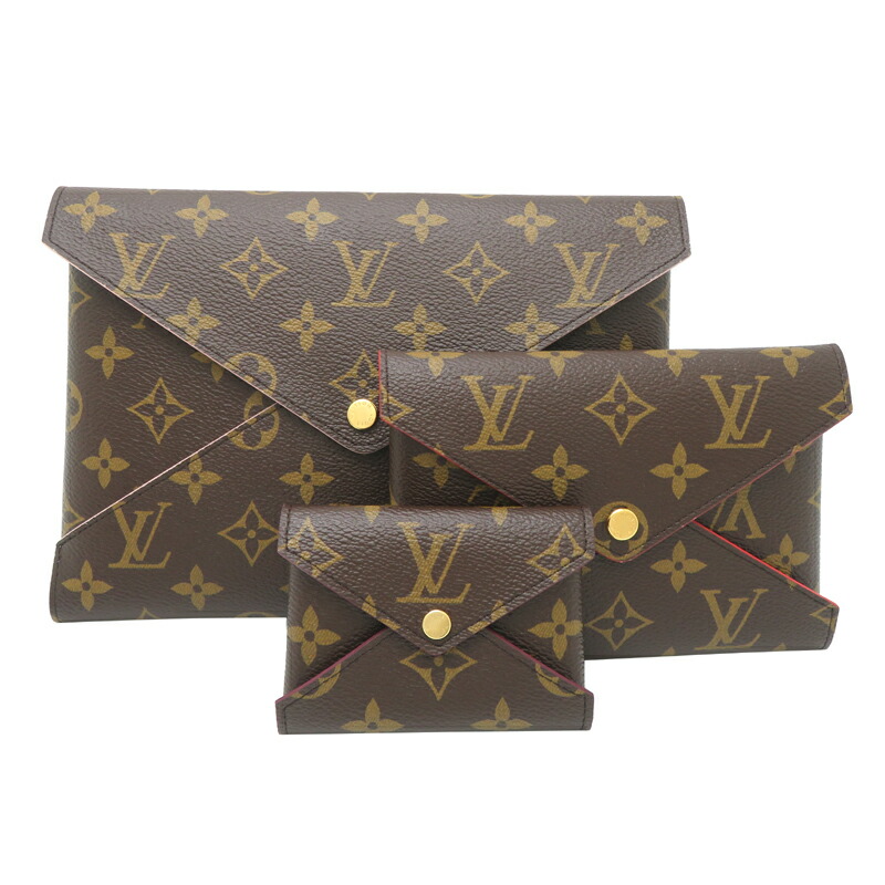 【銀座店】 ルイ・ヴィトン ポシェット キリガミ レディース 合切袋 M62034 モノグラム 赤銅色系 DH92603【大黒屋質店見せびらかす】 【中古】【貨物輸送無料】【店先受け取り証書相応う商いもの】