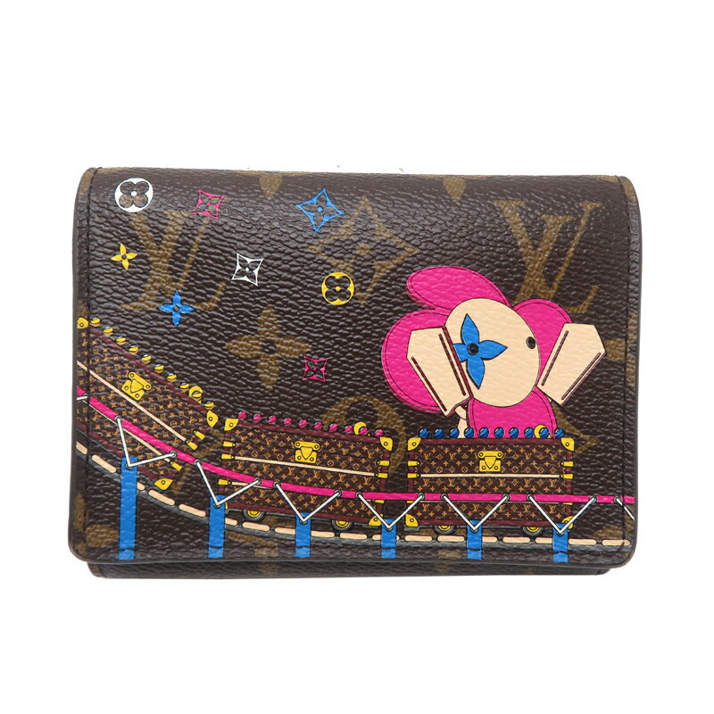 【銀座店】 ルイ・ヴィトン ポルトフォイユ ヴィクトリーヌ レディース 三つ折り紙入れ M69751 ( 廃番 ) モノグラム 赤銅色系 DH92777【大黒屋質店見せびらかす】 【中古】【貨物輸送無料】【店先受け取り証書相応う商いもの】