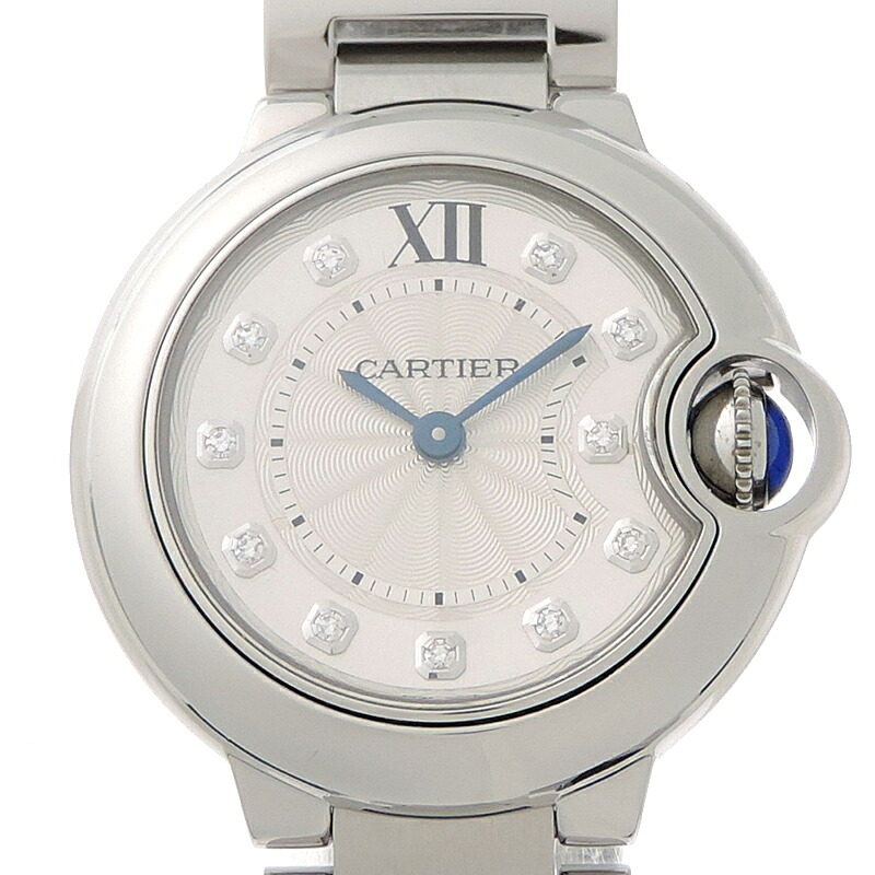 【銀座店】 カルティエ バロン 青色 ドゥ カルティエ 28MM レディース ウォッチ WE902073 DH92828【大黒屋質店見せびらかす】 【中古】【貨物輸送無料】【店先受け取り証書相応う商いもの】