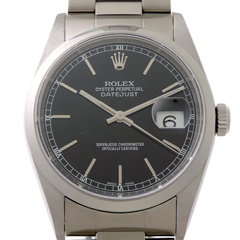 【銀座店】 ロレックス デイトジャスト 36 K番 2001年製 メンズ ウオッチ 16200 DH93164【大黒屋質店見せびらかす】 【中古】【貨物輸送無料】【店先受け取り証書相応う商いもの】