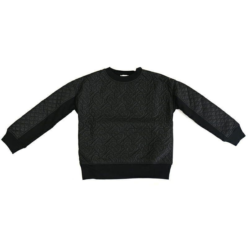 【飯能本店】 バーバリー トレーナー #8Y(128cm) キッズ スウェット 8037457 綿 ブラック DH93834【大黒屋質店出品】 【中古】【送料無料】【店頭受取対応商品】|大黒屋質店