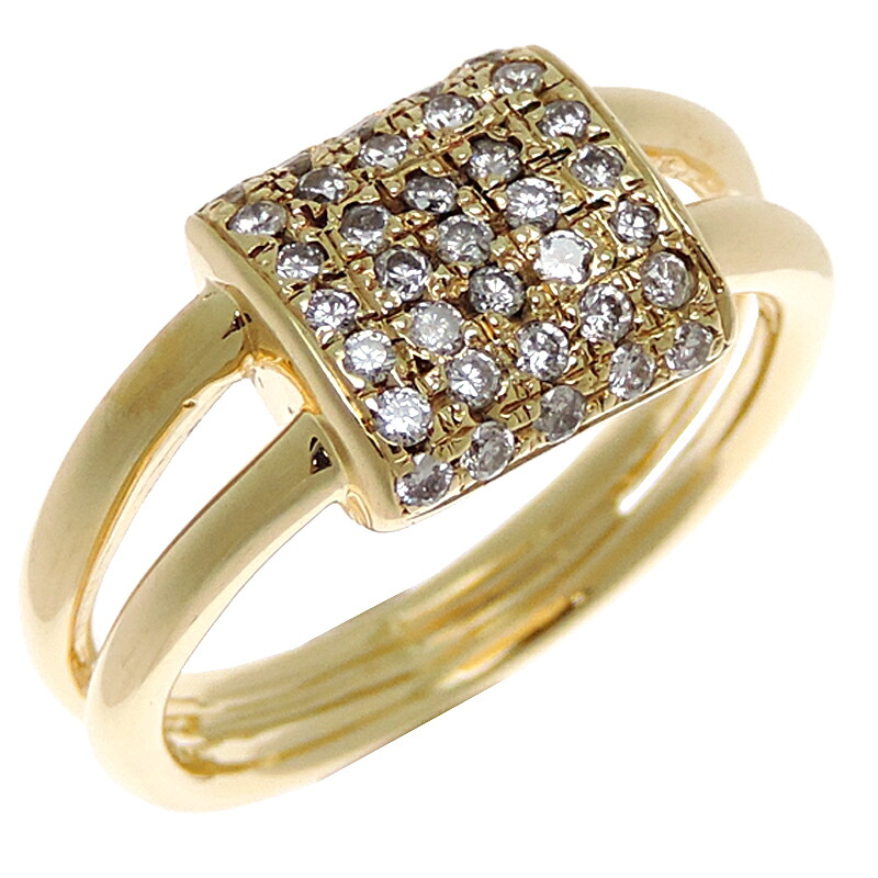 【飯能本店】 ノンブランド 0.28ct ダイヤモンド レディース リング・指輪 K18イエローゴールド 7.5号 DH93969【大黒屋質店出品】 【中古】【送料無料】【店頭受取対応商品】|大黒屋質店