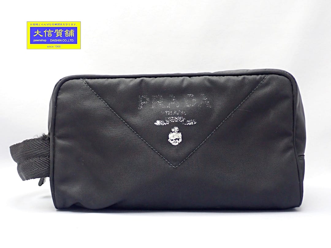 PRADA プラダ テスートナイロン ポーチ 小物入れ セカンドバッグ　ブラック 楽天市場】【バッグ】PRADA プラダ ナイロン セカンドバッグ