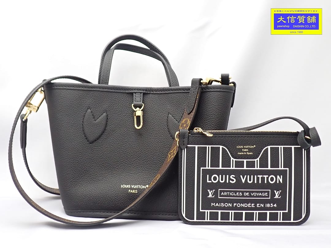 LOUIS VUITTON ルイ ヴィトン モノグラム ネヴァーフル インサイドアウトBB M12099 リバーシブル トートバッグ 新品同様品【中古】【大信質舗】【質屋出店】管理番号：A-9076