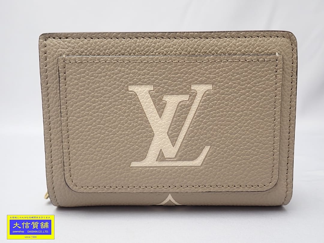 LOUIS VUITTON ルイ ヴィトン モノグラム・アンプラント ポルトフォイユ･クレア 二つ折り財布 M82370 未使用品【中古】【大信質舗】【質屋出店】管理番号：A-9138