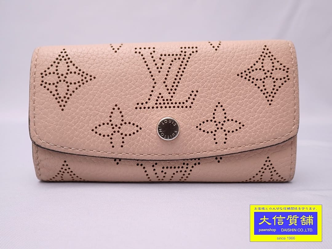 LOUIS VUITTON ルイ･ヴィトン マグノリア マヒナ ミュルティクレ4 モノグラム キーケース M64056 イニシャル入り 中古B【中古】【大信質舗】【質屋出店】管理番号：A-9139