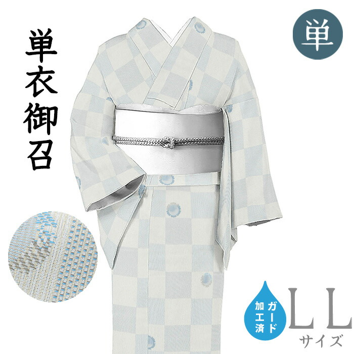 美品 単衣 着物 ゆったりサイズ“粋な魅力を秘めた心地よい抱擁