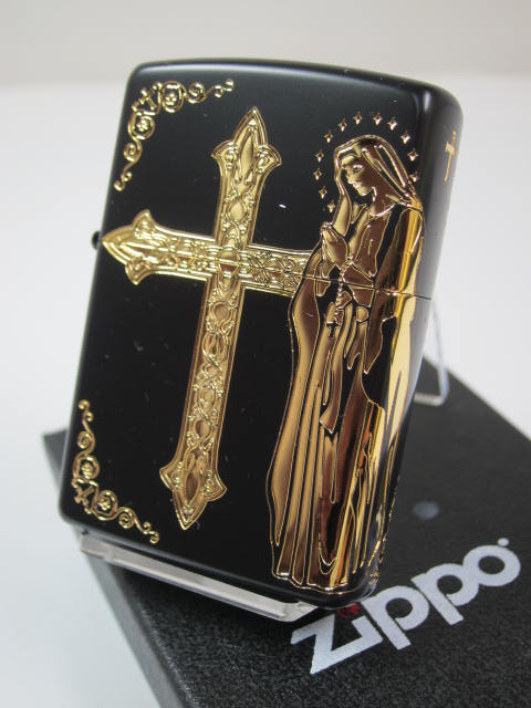 楽天市場】ジッポーライター： 絶版 Zippo マリア ＆ クロス //Maria＆Cross// SV シルバー/ブラック マリアクロス ☆2面加工☆  【ブラックマット】 黒色 ☆綺麗!!☆ 【あす楽対応】 【楽ギフ_包装】 【母の日】 【父の日】 【ジッポ】 【ライター】 【ダルマヤ】 送料 ...