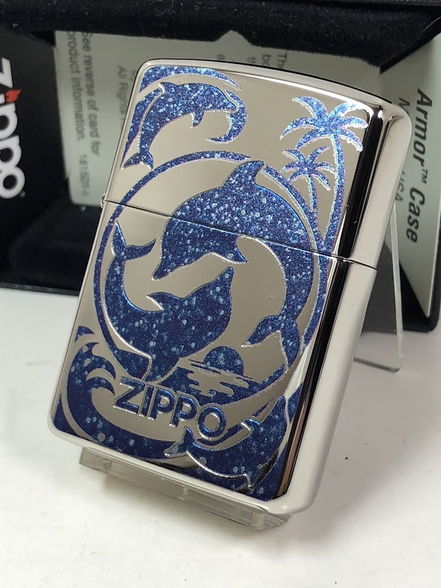 楽天市場】ZIPPO ラバーズドルフィン ブルージッポー ライター 正規品